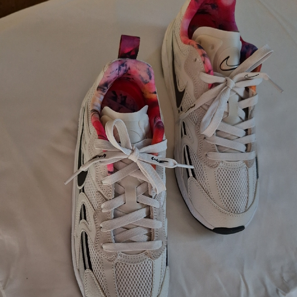 Nike White and Pink Athletic Shoes